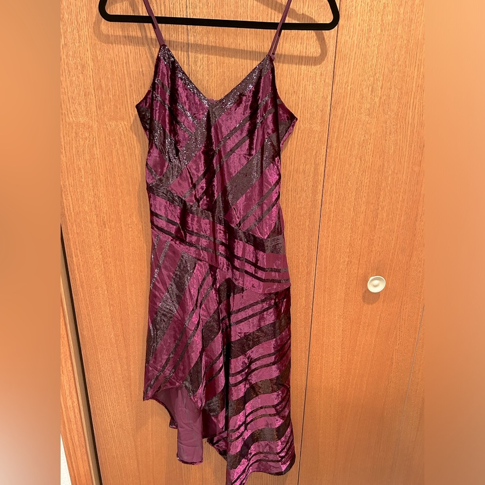 NWT Parker Women's Selma Velvet Metallic Cocktail Or Prom Dress Size 0 Cocktail